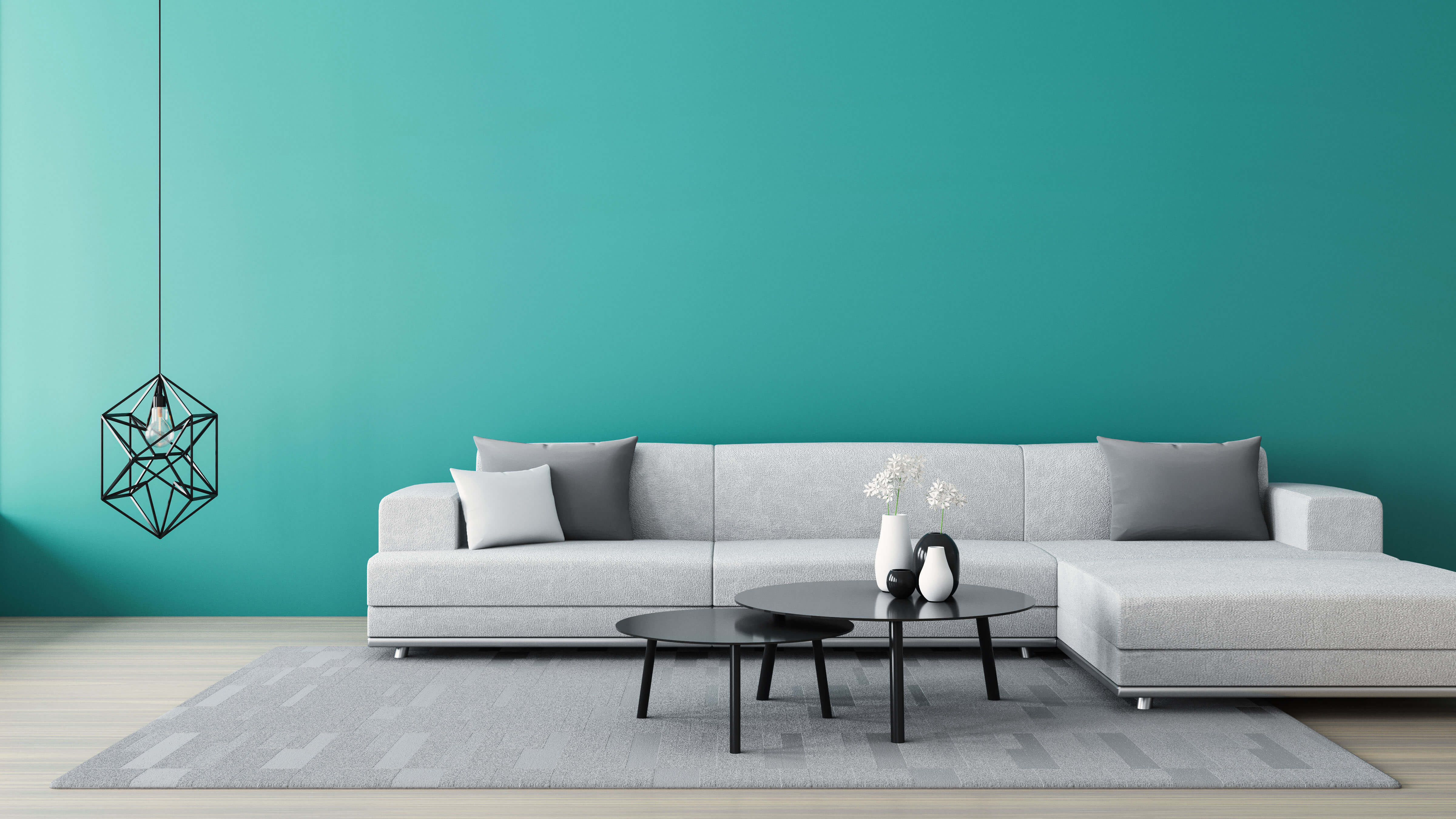 seafoam living room walls